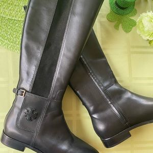 NEW Tory Burch Black Leather Boots